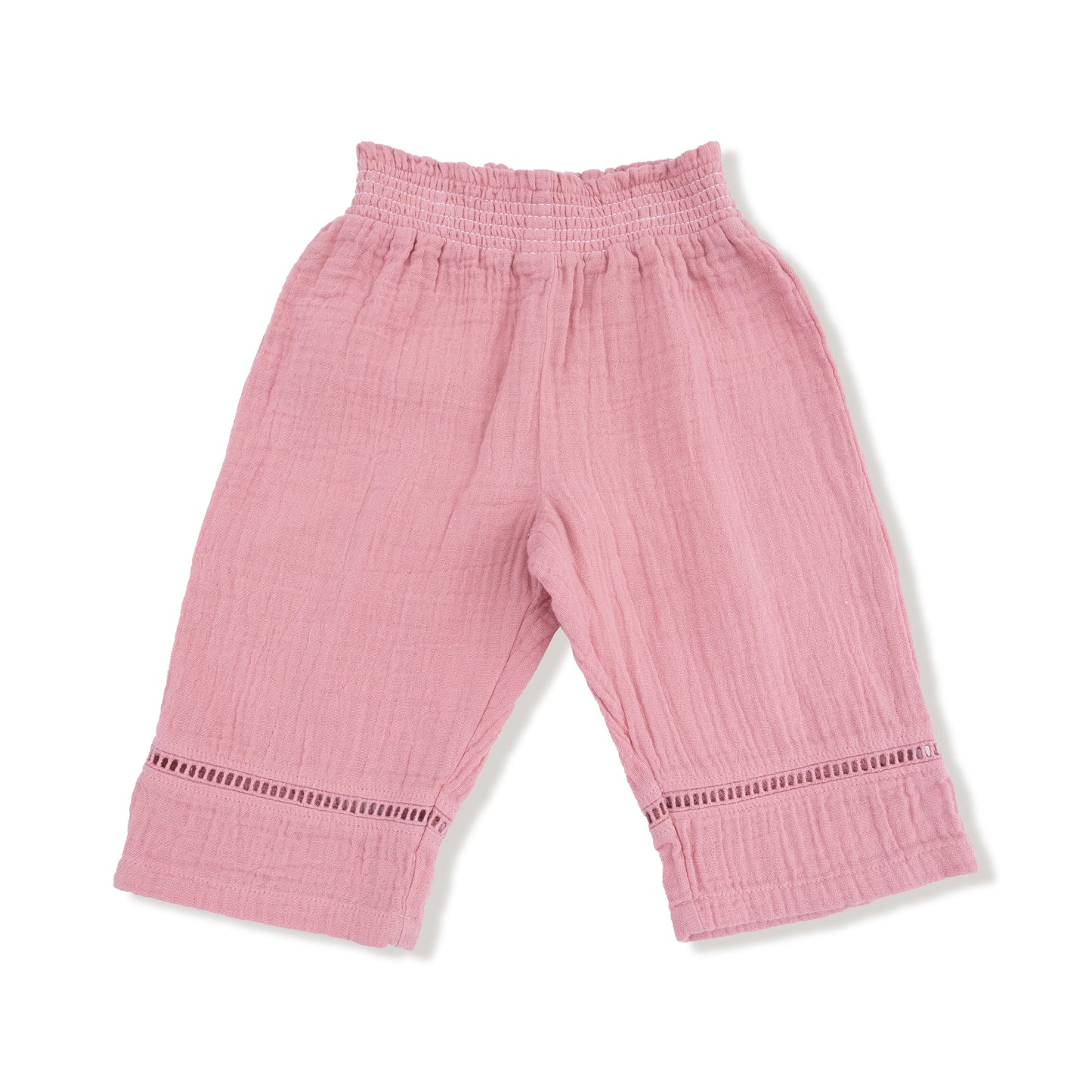 Organic Cotton Smocked Waist Pant