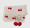 Organic Cotton Knit Blanket & Toy- Cherry