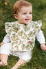 Island Leaf Ruffle Pocket Bib