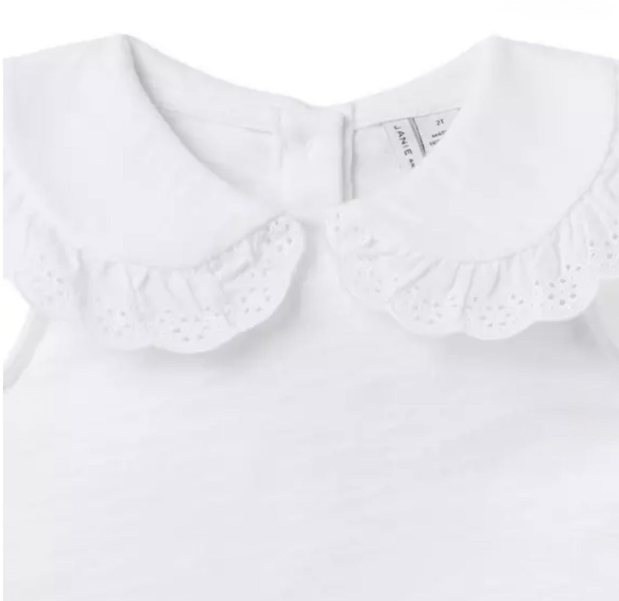 Eyelet Collar Top