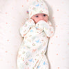 Organic Cotton- Open Gown+Hat Set
