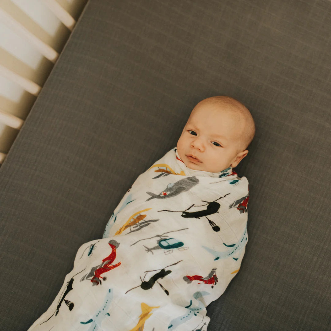 Deluxe Muslin Swaddle - Air Show