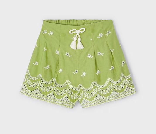 Embroidered Skort