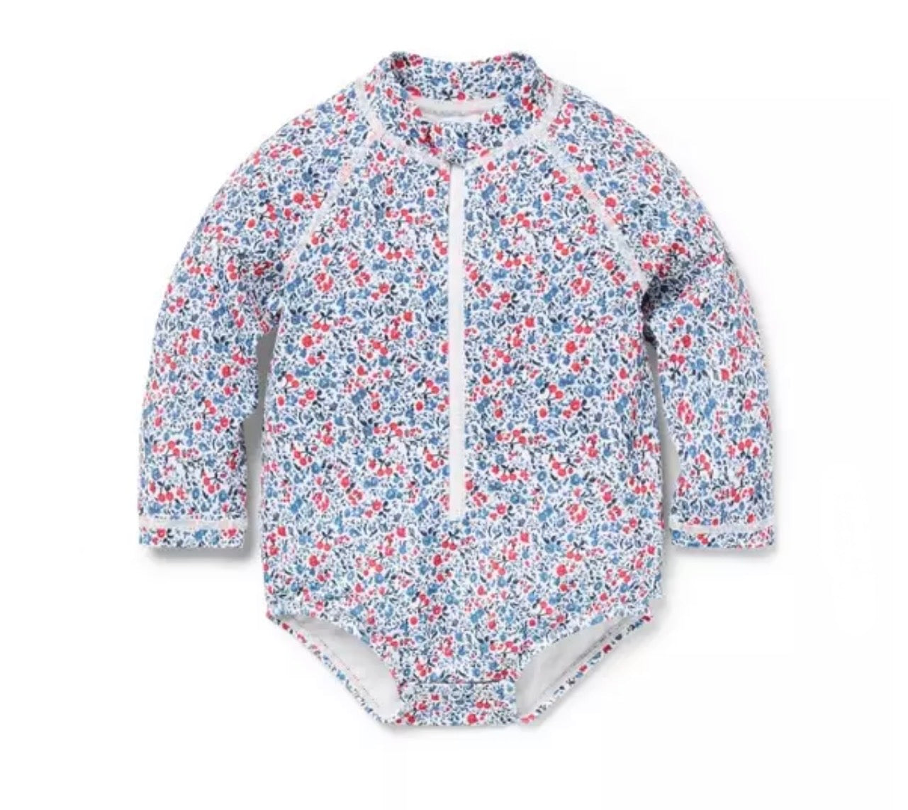 UPF50 Ditsy Floral RashGuard Swimsuit