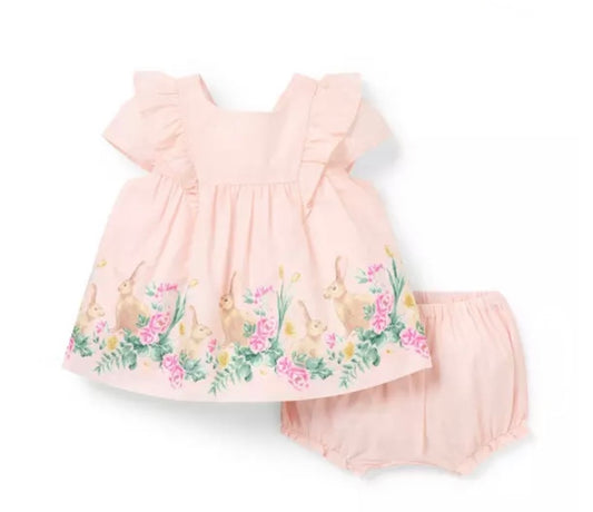 The Bunny Border Matching Baby Set