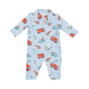 Bamboo Polo Romper- Rescue Vehicles