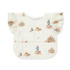 Sandcastle Ruffle Pocket Bib