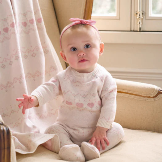 100% Cotton Heart Set with Hat