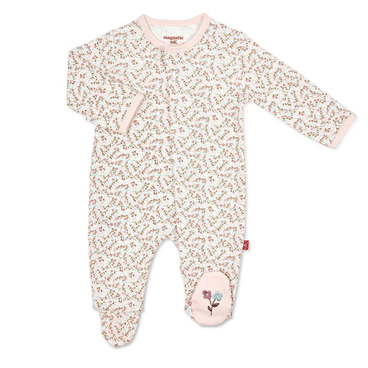 Organic Cotton Footie-Bedford Floral