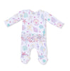 Bamboo Ruffle Footie- Beach Days