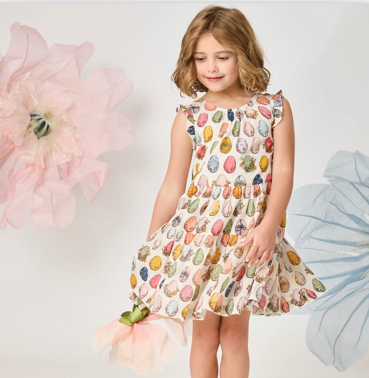 Girls Eloise Ruffle Dress
