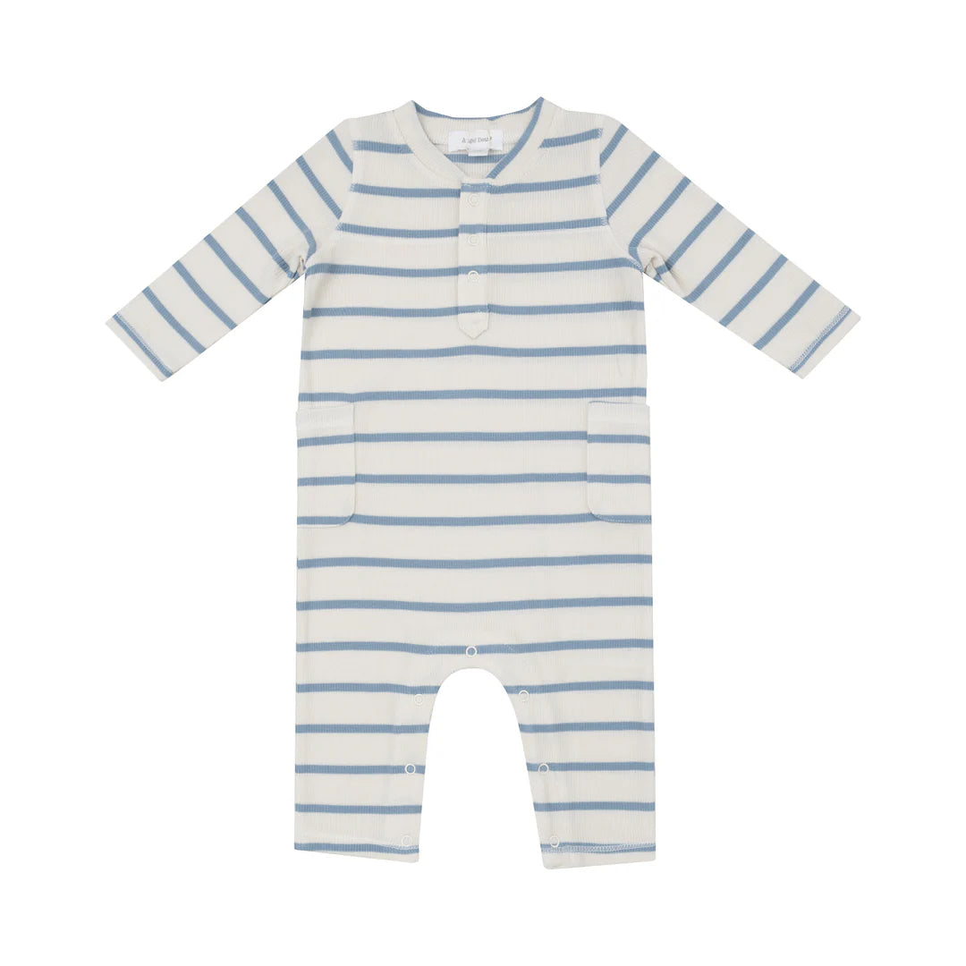 Modal Rib Stripe Romper