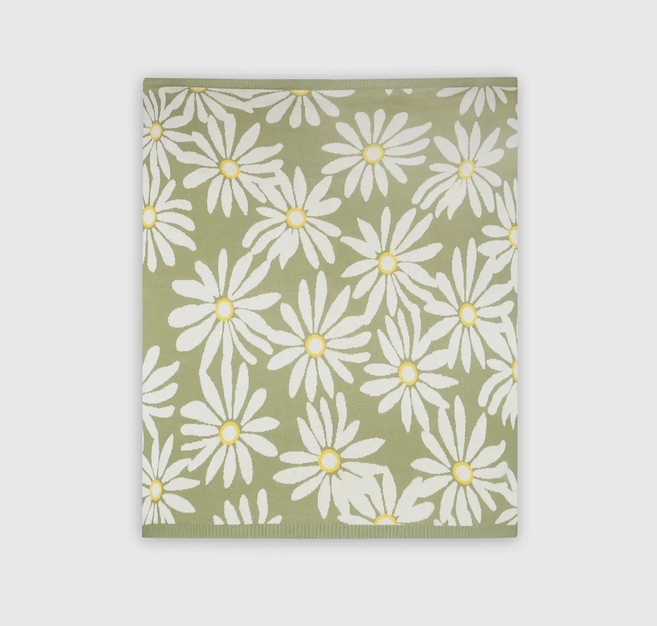 Organic Cotton Knit Baby Blanket- Wildflower