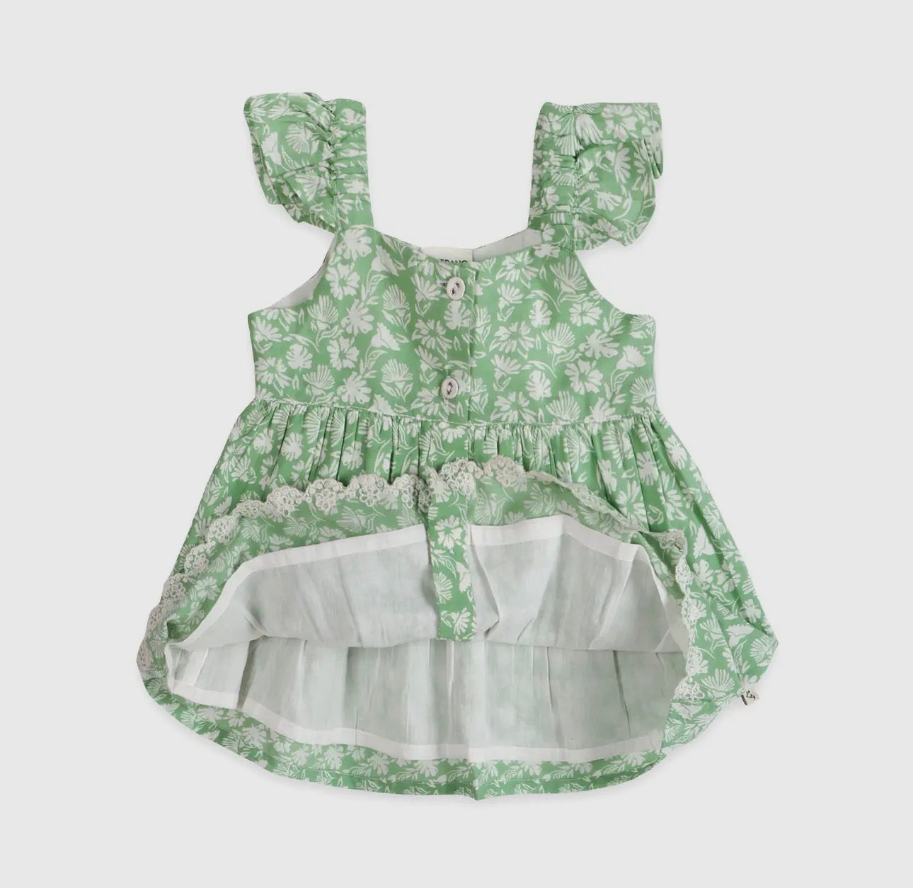 Organic Cotton Dress- Ivy Embroidered