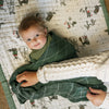 Cotton Muslin Swaddle - Evergreen
