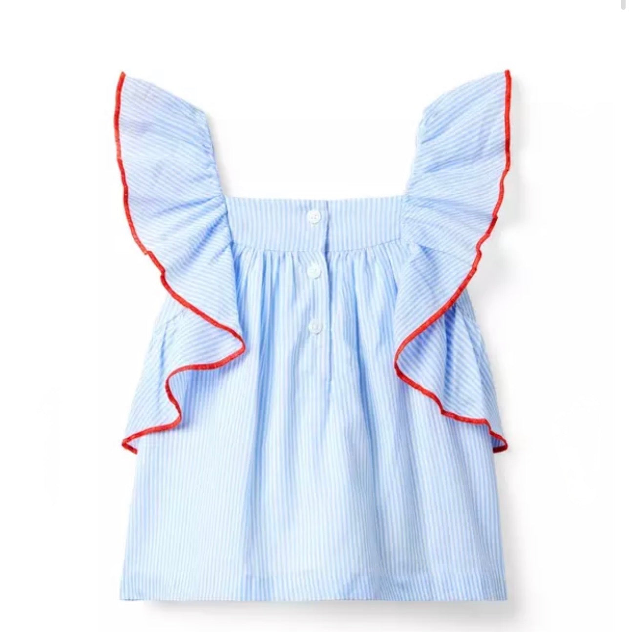 Striped Ruffle Top