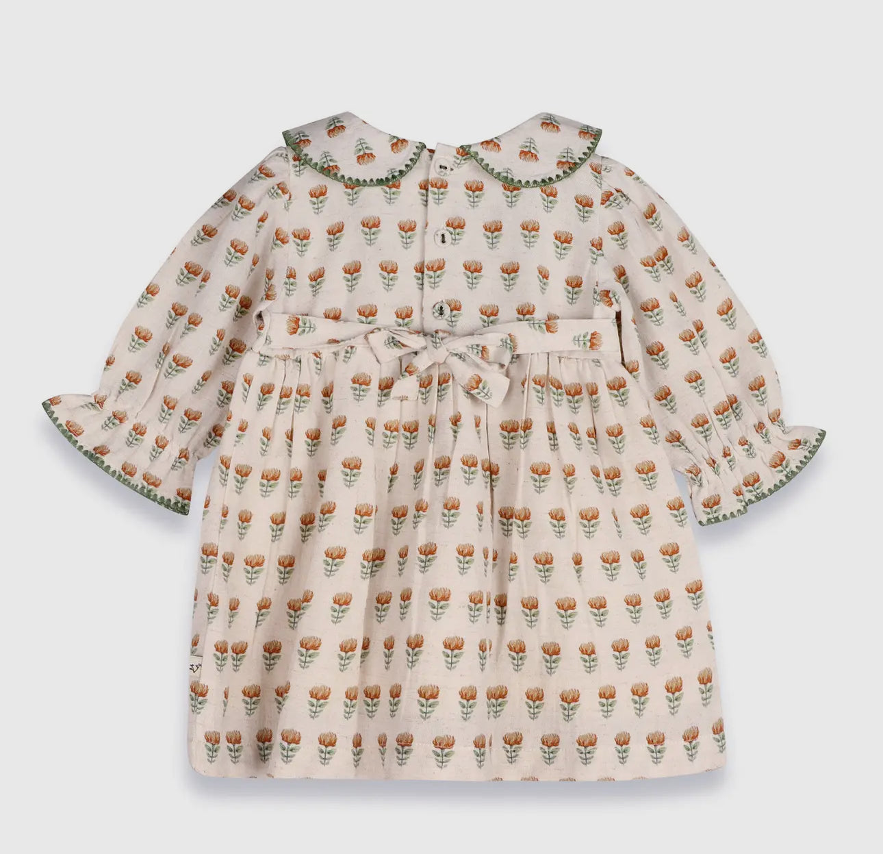 Linen Blend Ina Block Print Floral & Bloomer