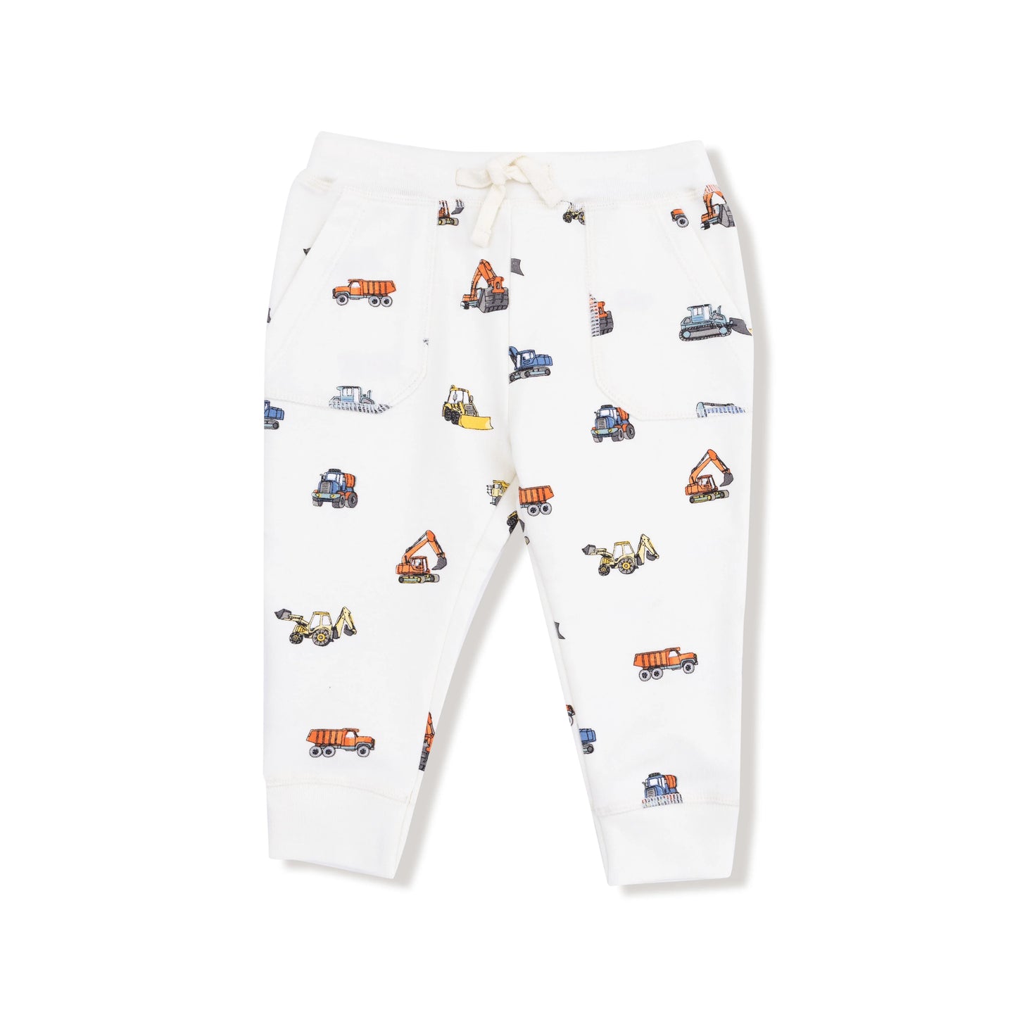 French Terry Jogger Set- Construction Vehicles
