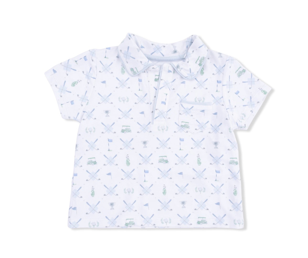 Polo with Shorts- Golf Trellis