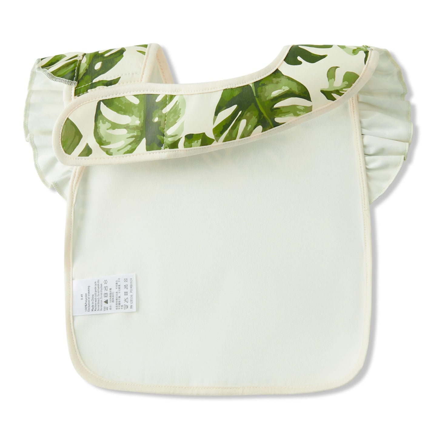 Island Leaf Ruffle Pocket Bib