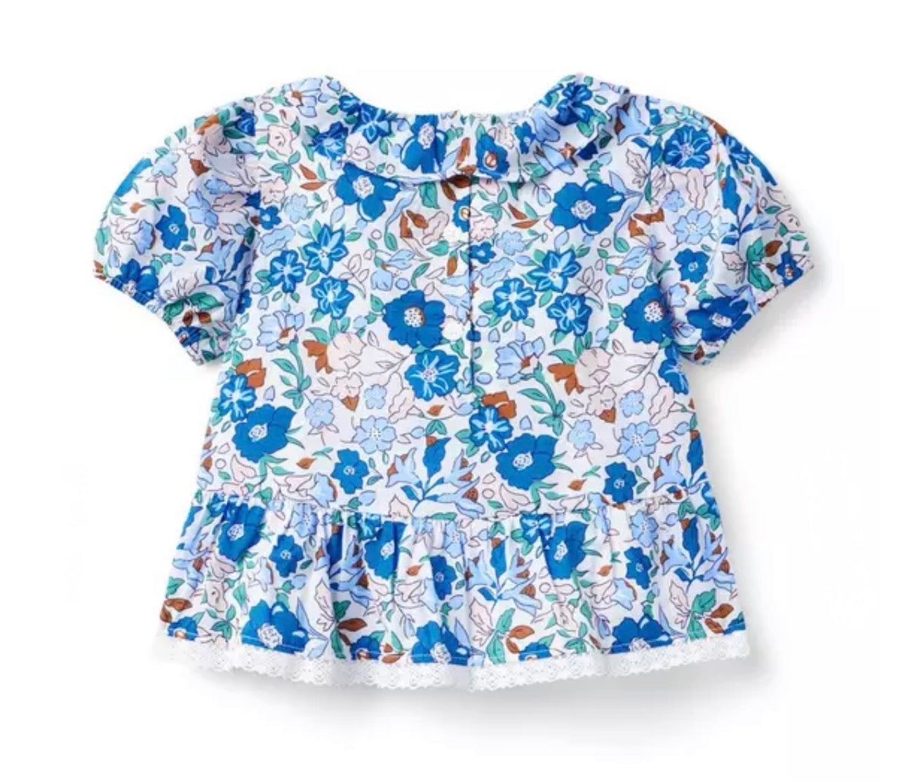 Floral Ruffle Peplum Top