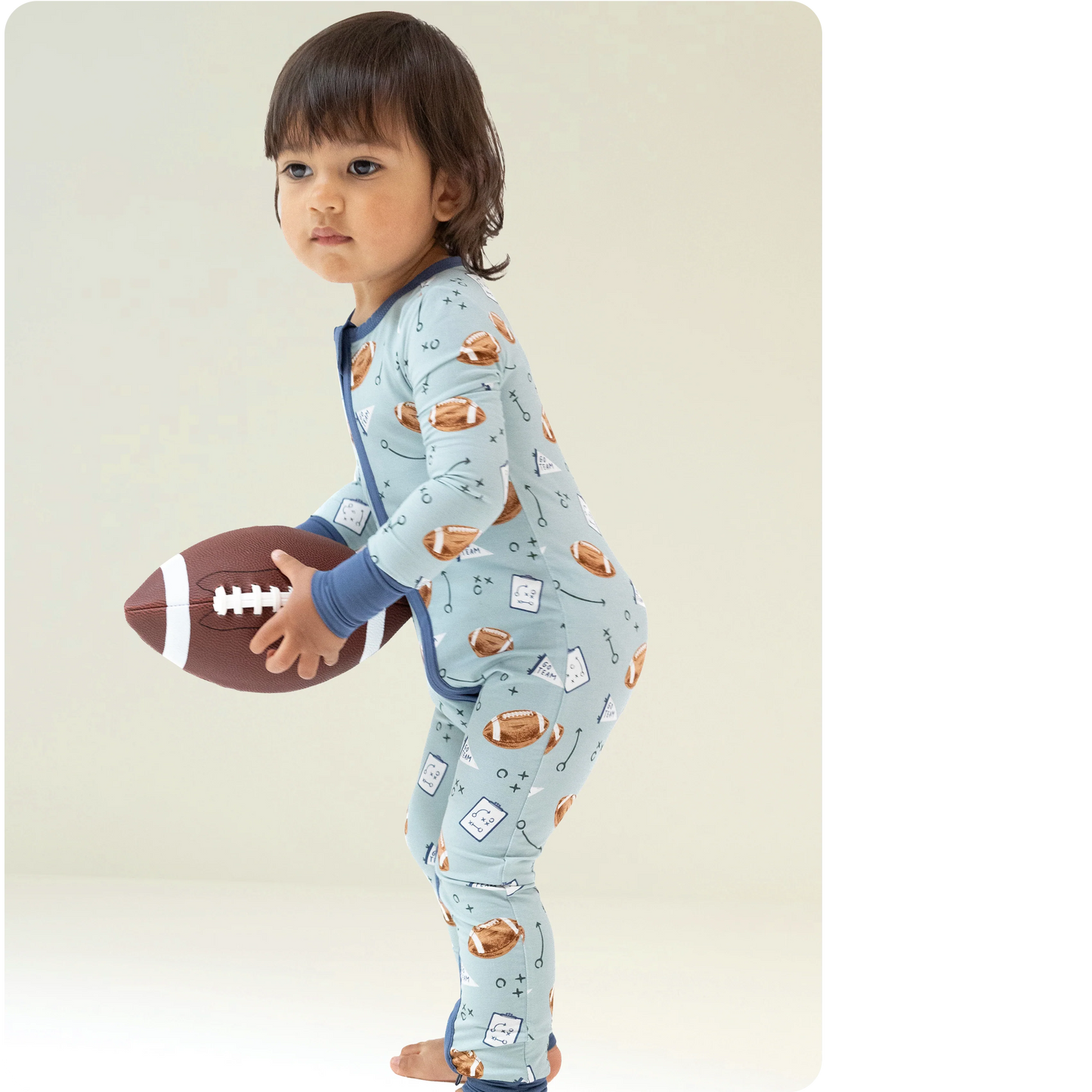 Bamboo Convertible Romper- Touchdown Time