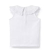 Eyelet Collar Top