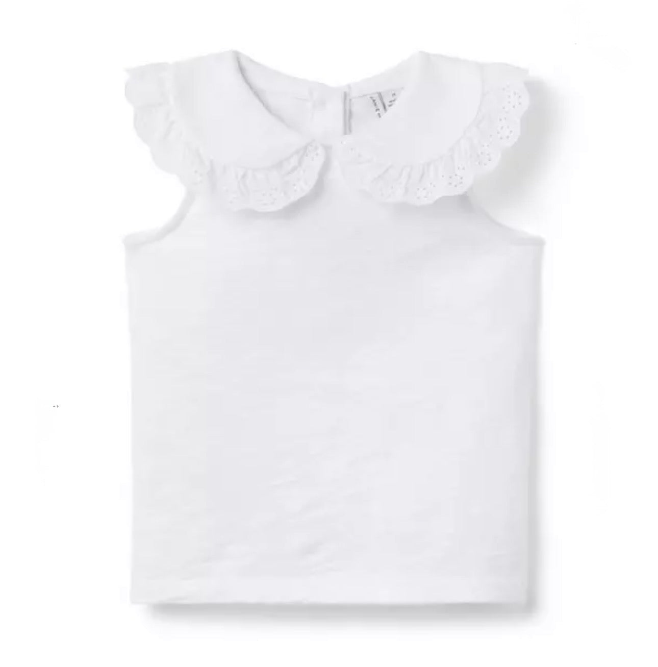 Eyelet Collar Top