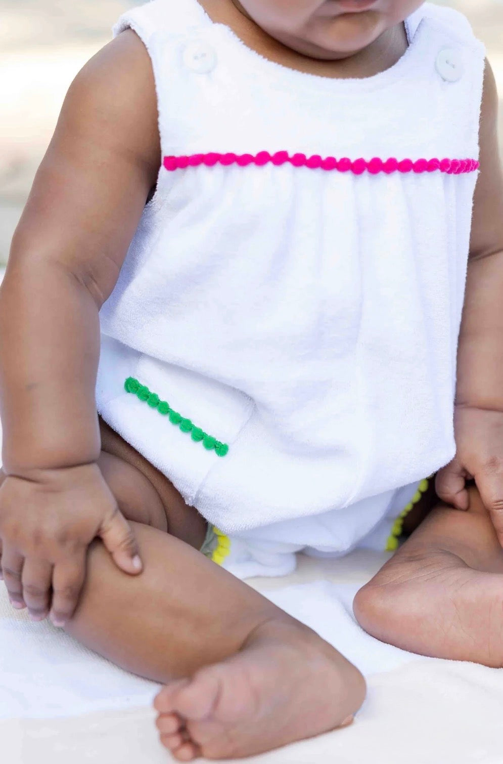 Terry Pom Pom Romper