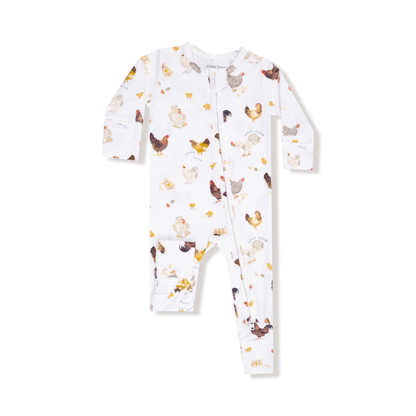 Bamboo Zippy Romper- Chickens
