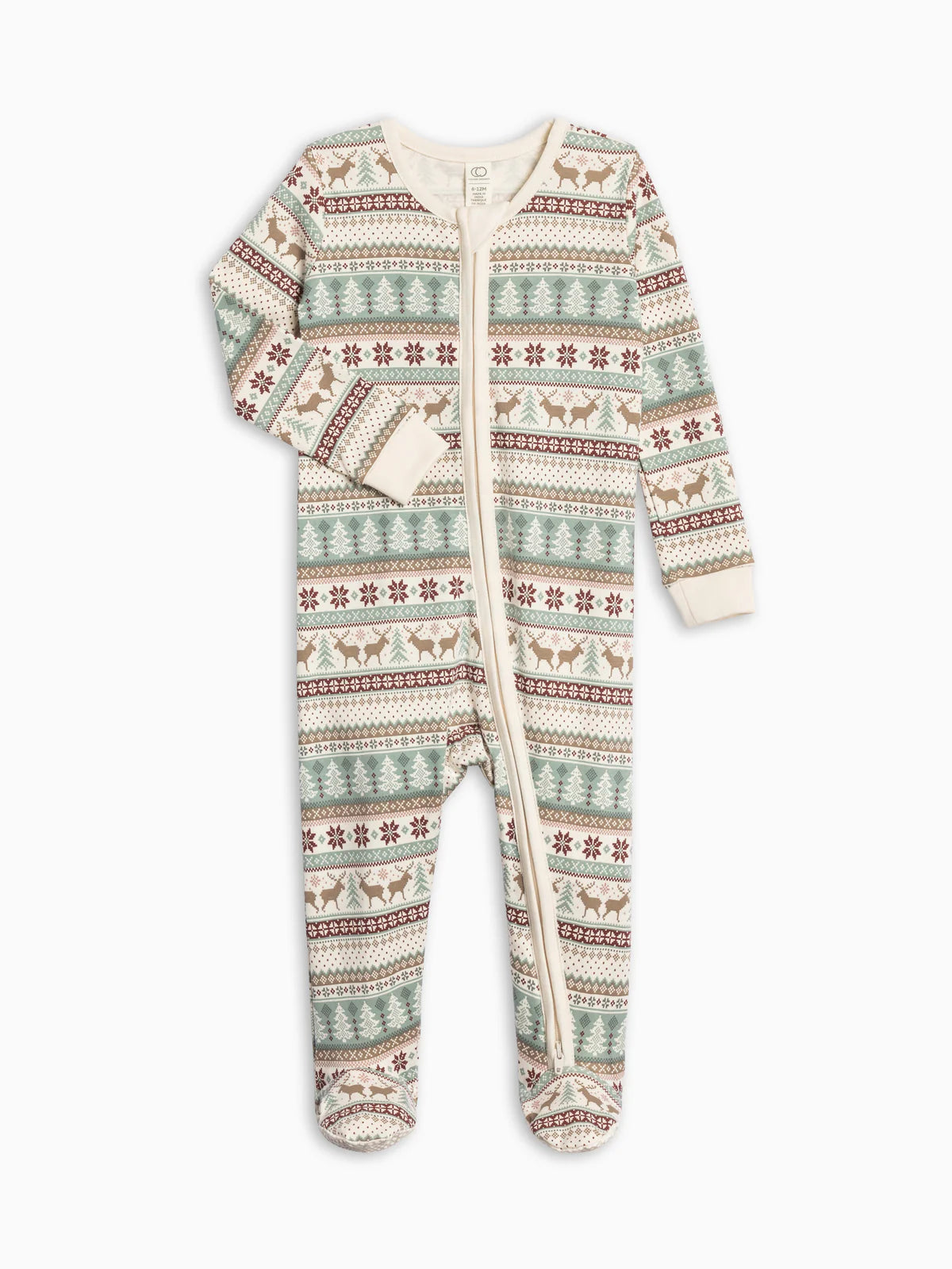 Organic Cotton Peyton Zipper Sleeper - Holiday Collection