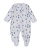 Pima Cotton Zip Footie- Regatta