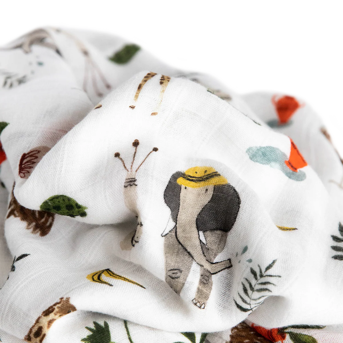 Deluxe Muslin Swaddle Blanket - Safari Social