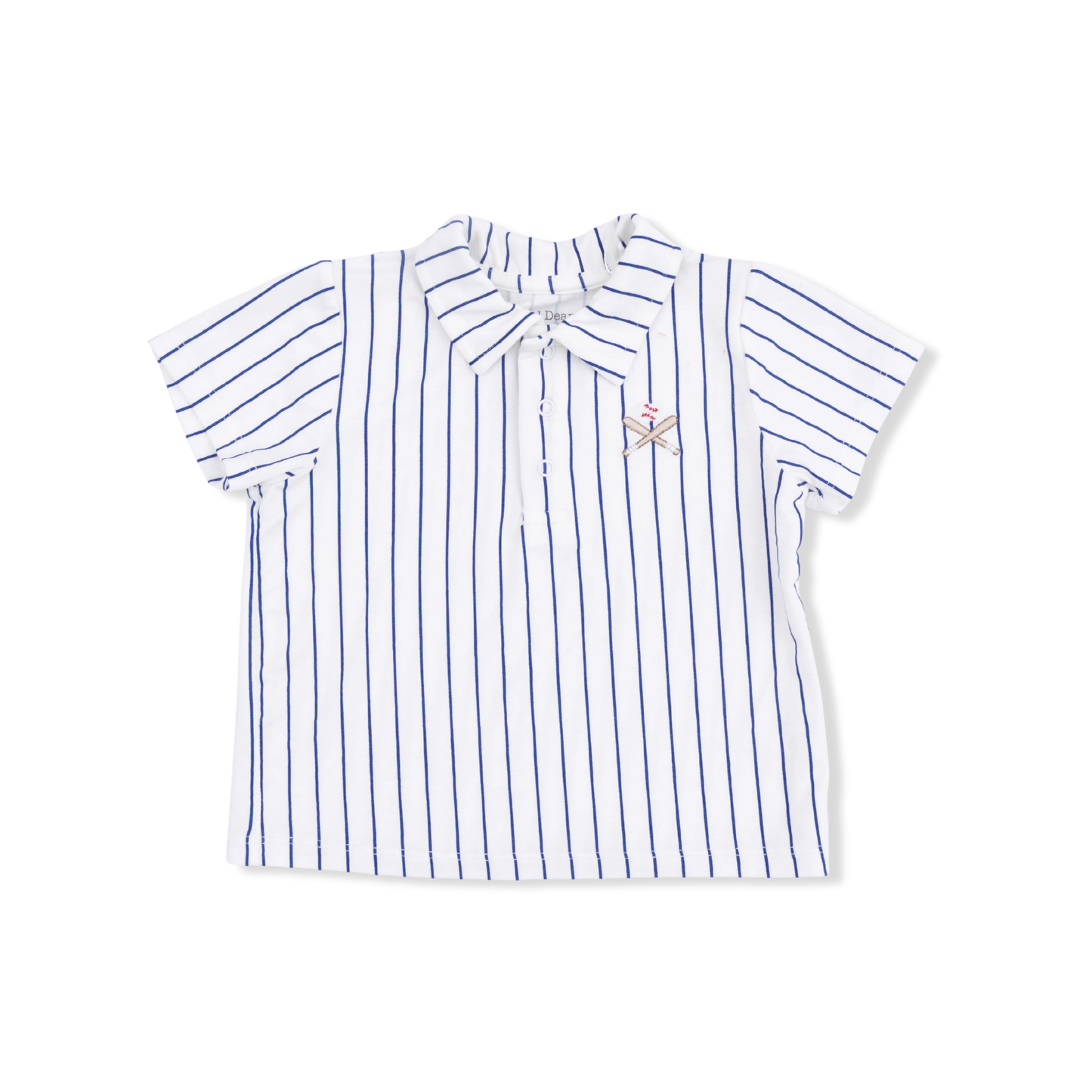 Baseball Stripe Polo with Short