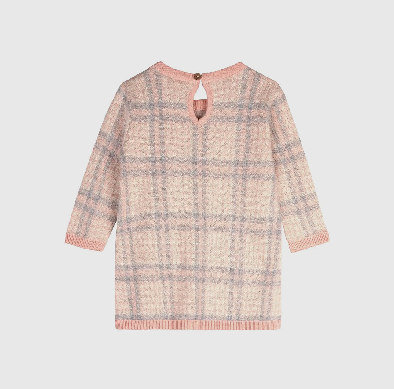 Organic Cotton Sophie Bow Checkered Dress