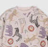 Organic Cotton Animal Safari Sweatshirt Jogger Set