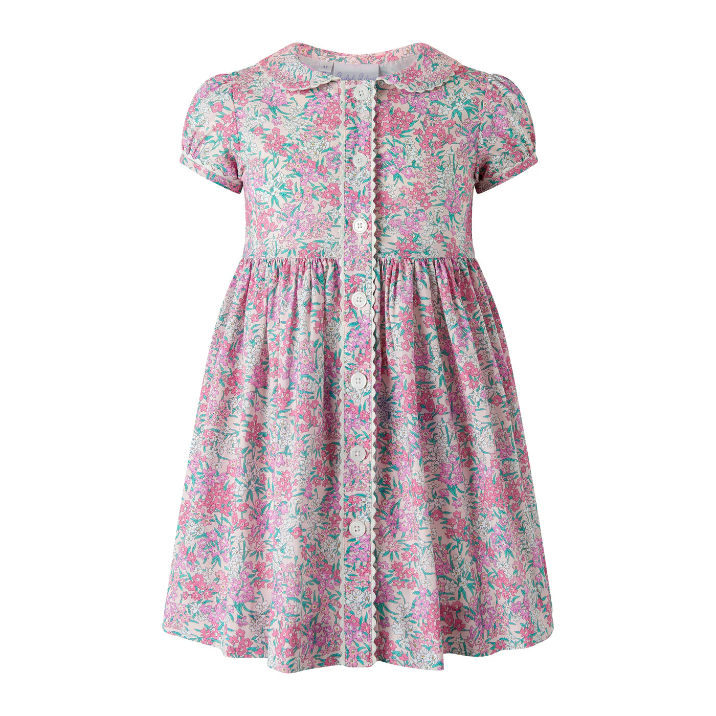 Pink Button Front Dress