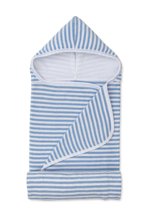 Hooded Cabana Towel- Blue Stripe