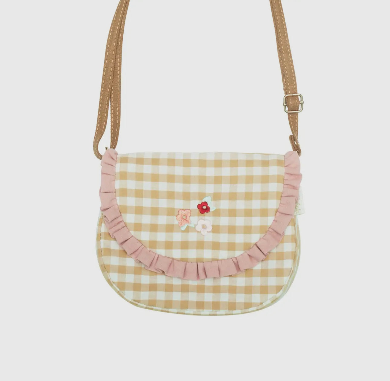 Gingham Ruffle Bag