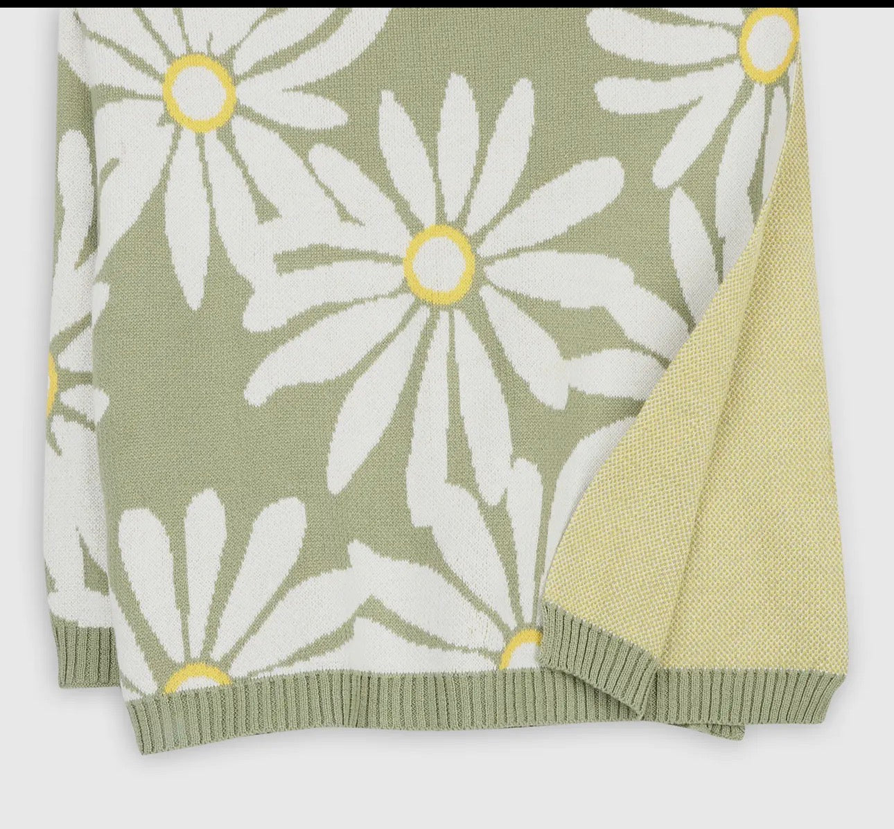 Organic Cotton Knit Baby Blanket- Wildflower