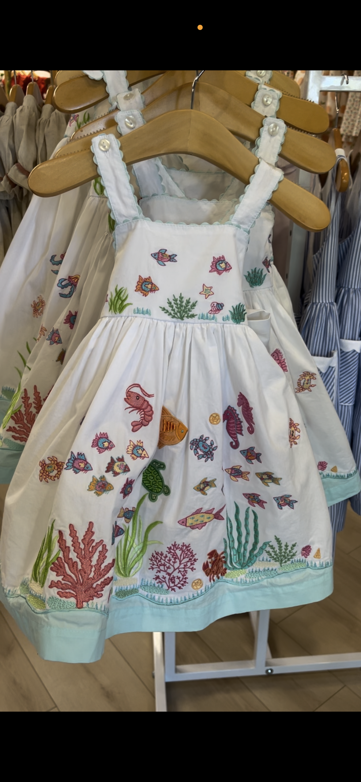 Embroidered Fish Dress