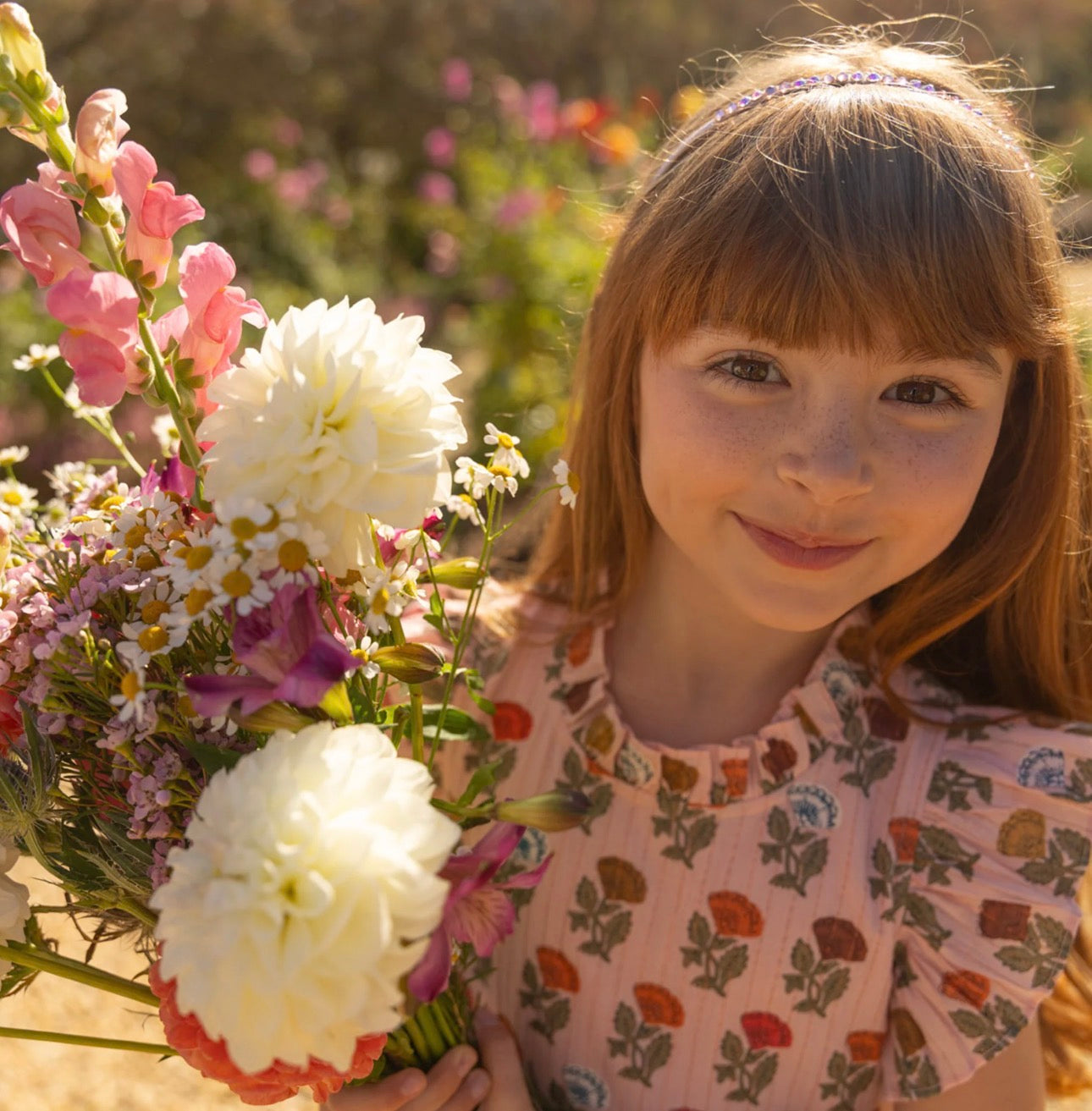 Jennifer Dress Flower Drop