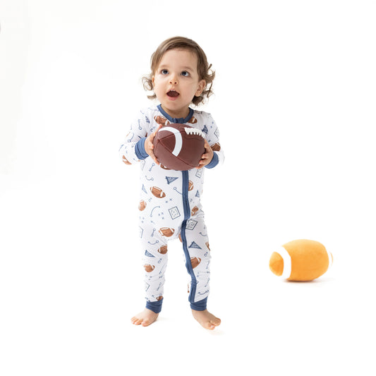 Bamboo Convertible Romper- Touchdown Time