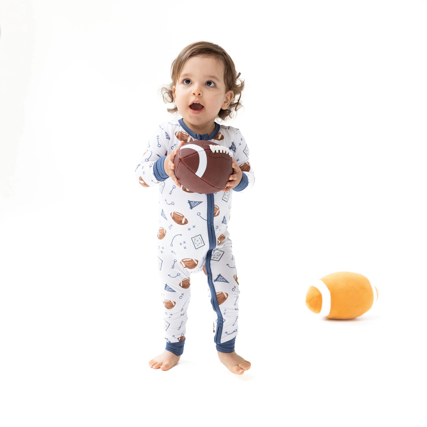 Bamboo Convertible Romper- Touchdown Time