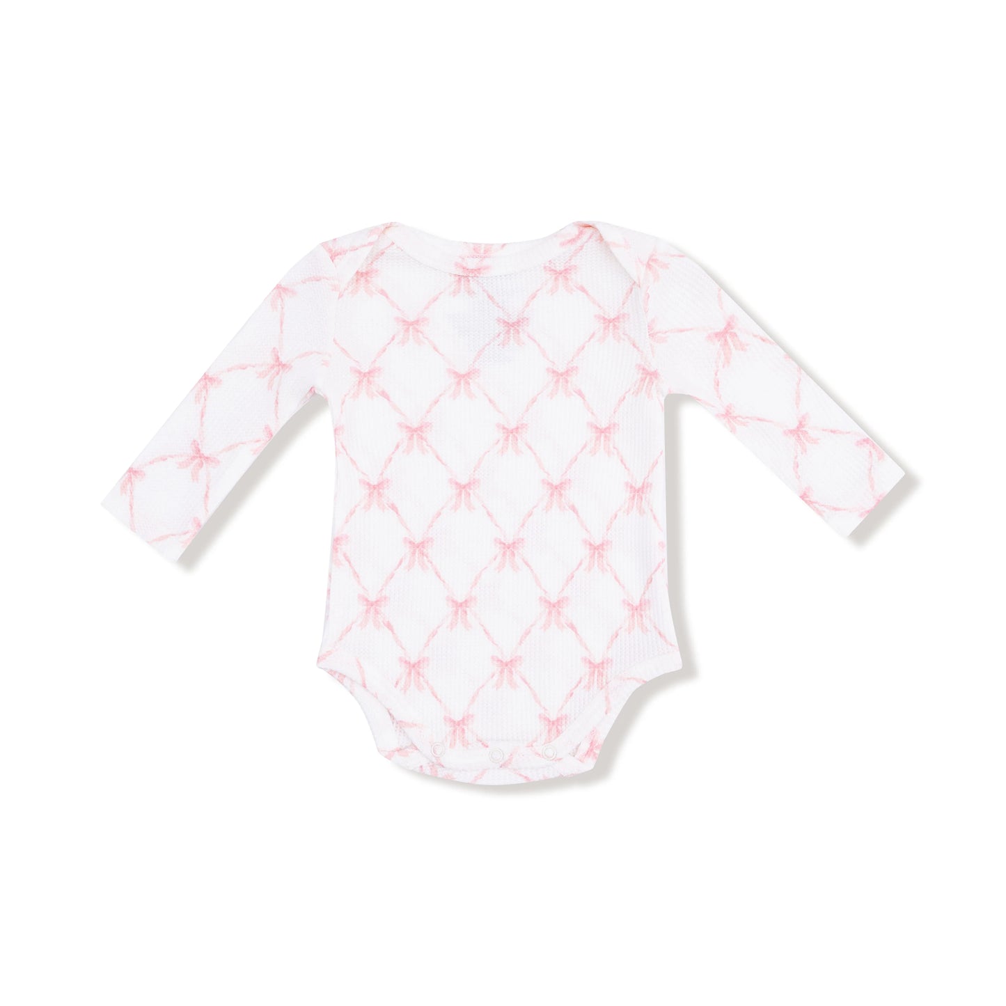 Modal Ribbed Bodysuit-Bow Trellis