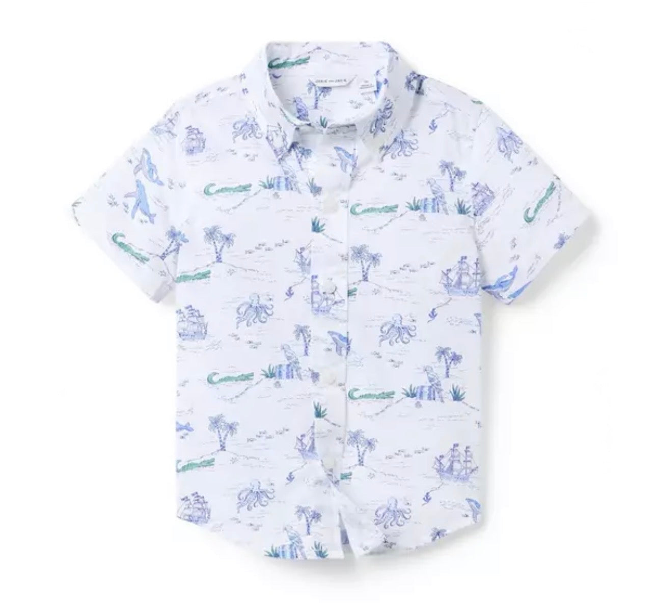 The Poplin Shirt- White Pirate