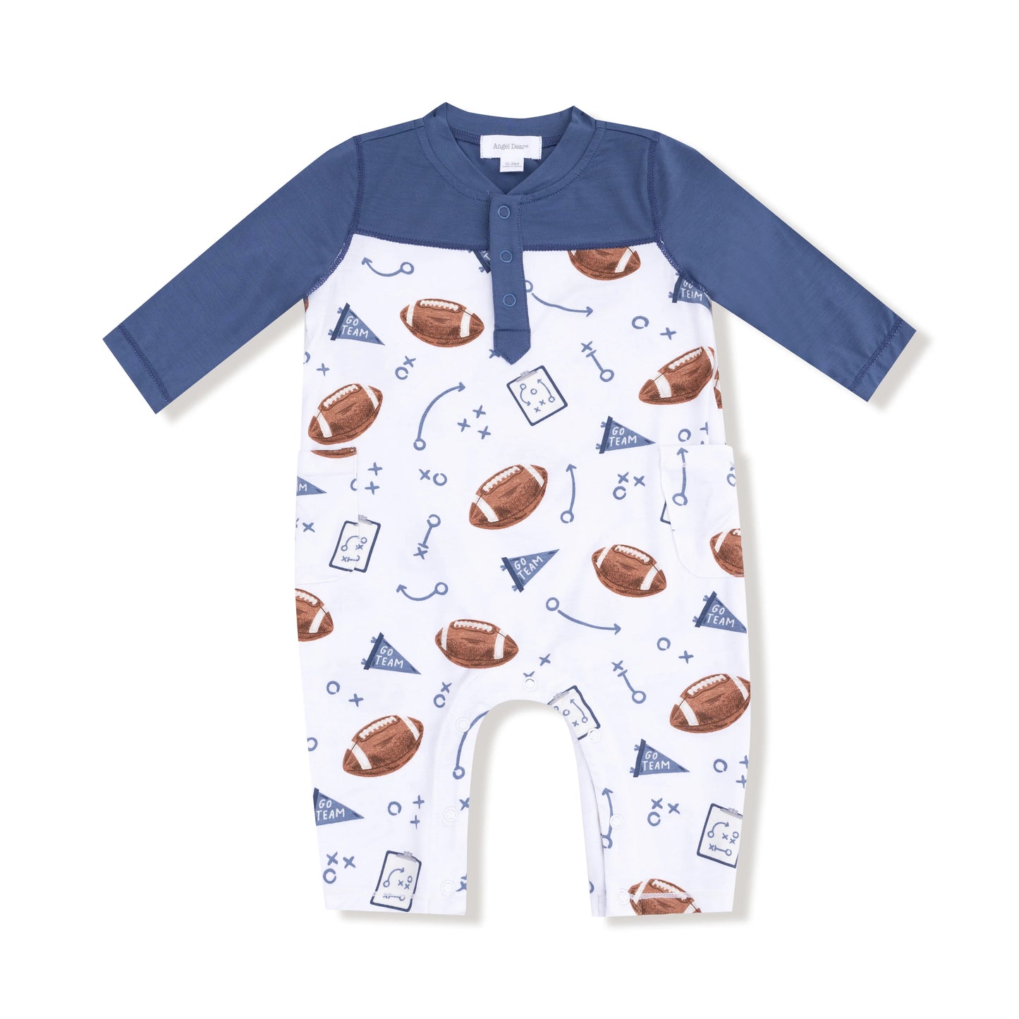 Bamboo Football Romper- Touchdown Time
