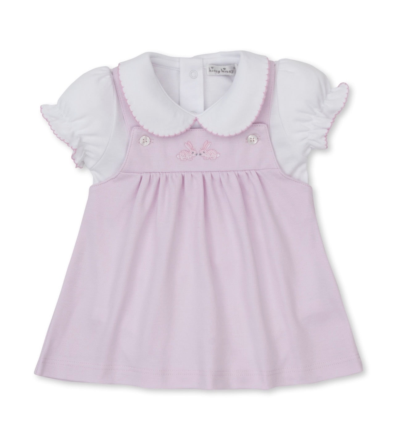 Pima Cotton Jumper Set- Springtime Bunny
