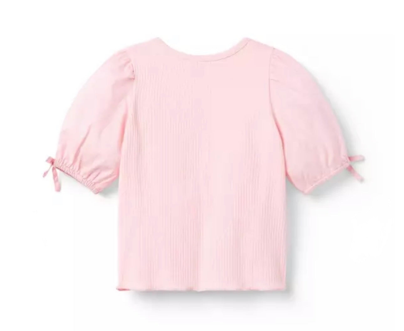 Ribbed Puff Sleeve Top