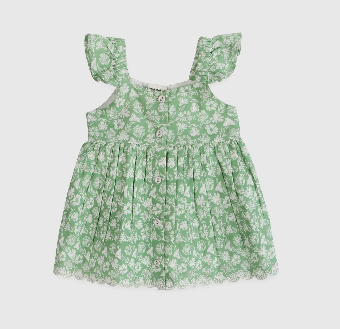Organic Cotton Dress- Ivy Embroidered